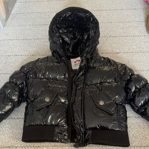 Appaman Shiny Kids Puffer Jacket in Black size 2T